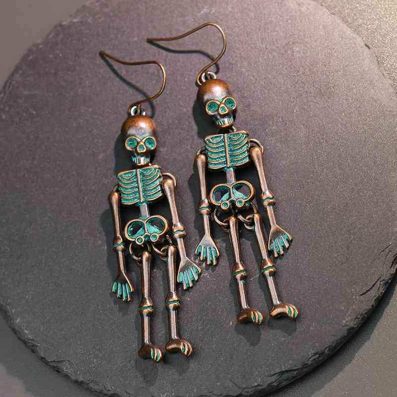 Skeleton Alloy Earrings - Trendsi - Flyclothing LLC