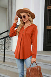 Long Sleeve Hooded Blouse - Trendsi - Flyclothing LLC