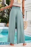Smocked Wide Leg Pants with Pockets - Trendsi - Flyclothing LLC