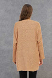 Pocketed Open Front Long Sleeve Cardigan - Trendsi - Flyclothing LLC