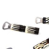 African Batik Bone Bottle Opener, Mixed Designs - Jedando - Flyclothing LLC