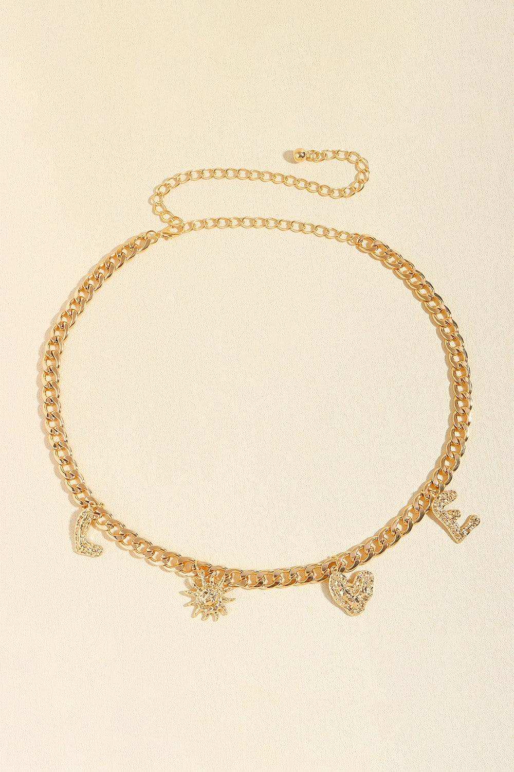 LOVE Alloy Belt - Trendsi - Flyclothing LLC