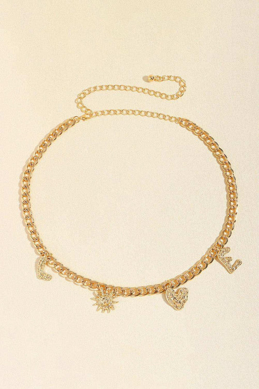 LOVE Alloy Belt - Trendsi - Flyclothing LLC