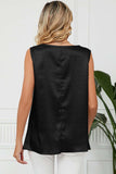 Ruched Cowl Neck Tank - Trendsi - Flyclothing LLC