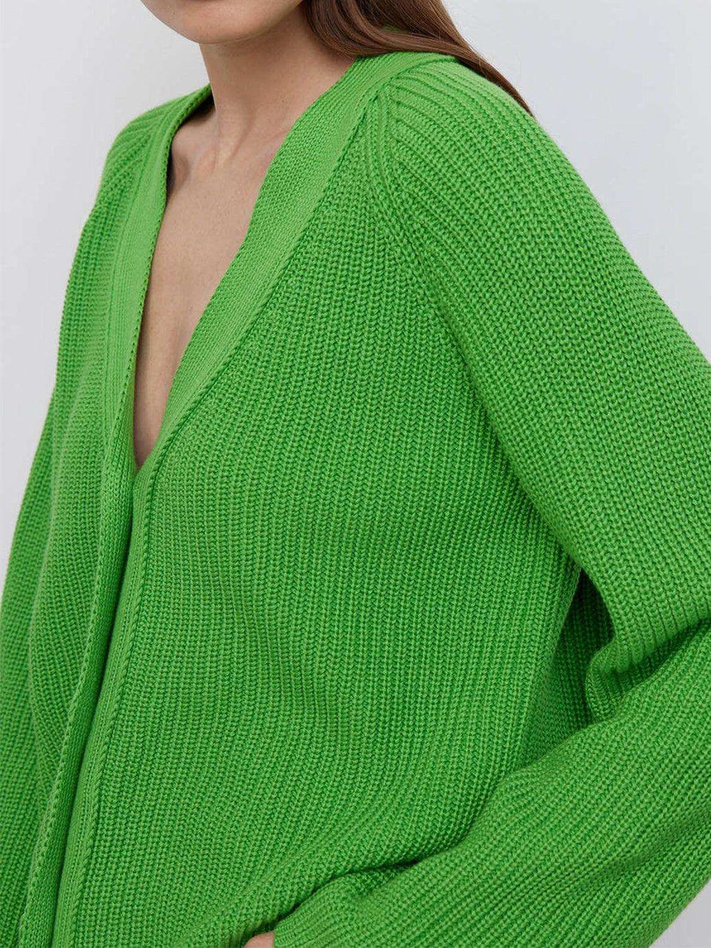 Raglan Sleeve Button Down Cardigan - Trendsi - Flyclothing LLC