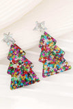Christmas Tree Acrylic Earrings - Trendsi - Flyclothing LLC