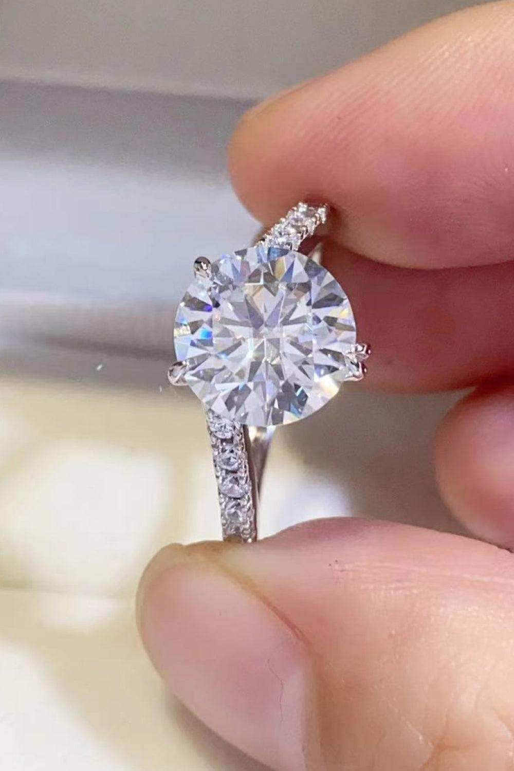 3 Carat Moissanite 925 Sterling Silver Ring - Trendsi - Flyclothing LLC