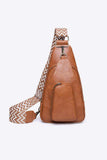 Take A Trip PU Leather Sling Bag - Trendsi - Flyclothing LLC
