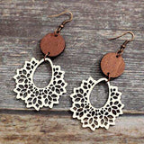 Geometric Cutout Dangle Earrings - Trendsi - Flyclothing LLC