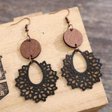 Geometric Cutout Dangle Earrings - Trendsi - Flyclothing LLC