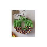 Maasai Bead Basket Dangle Earrings - Jedando - Flyclothing LLC