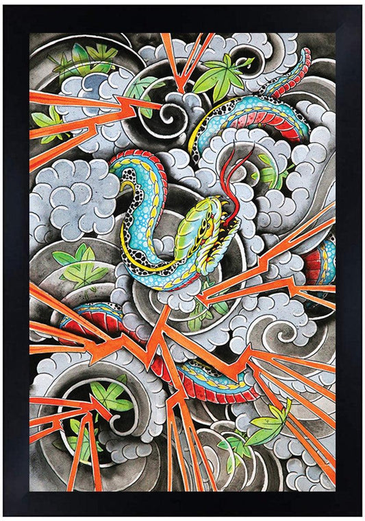 Clark North Benevolent Serpent 12 x 18 Art Print - Flyclothing LLC