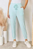 RISEN Full Size Drawstring Ultra Soft Knit Jogger - Trendsi - Flyclothing LLC