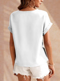 Heart Round Neck Short Sleeve T-Shirt - Trendsi - Flyclothing LLC
