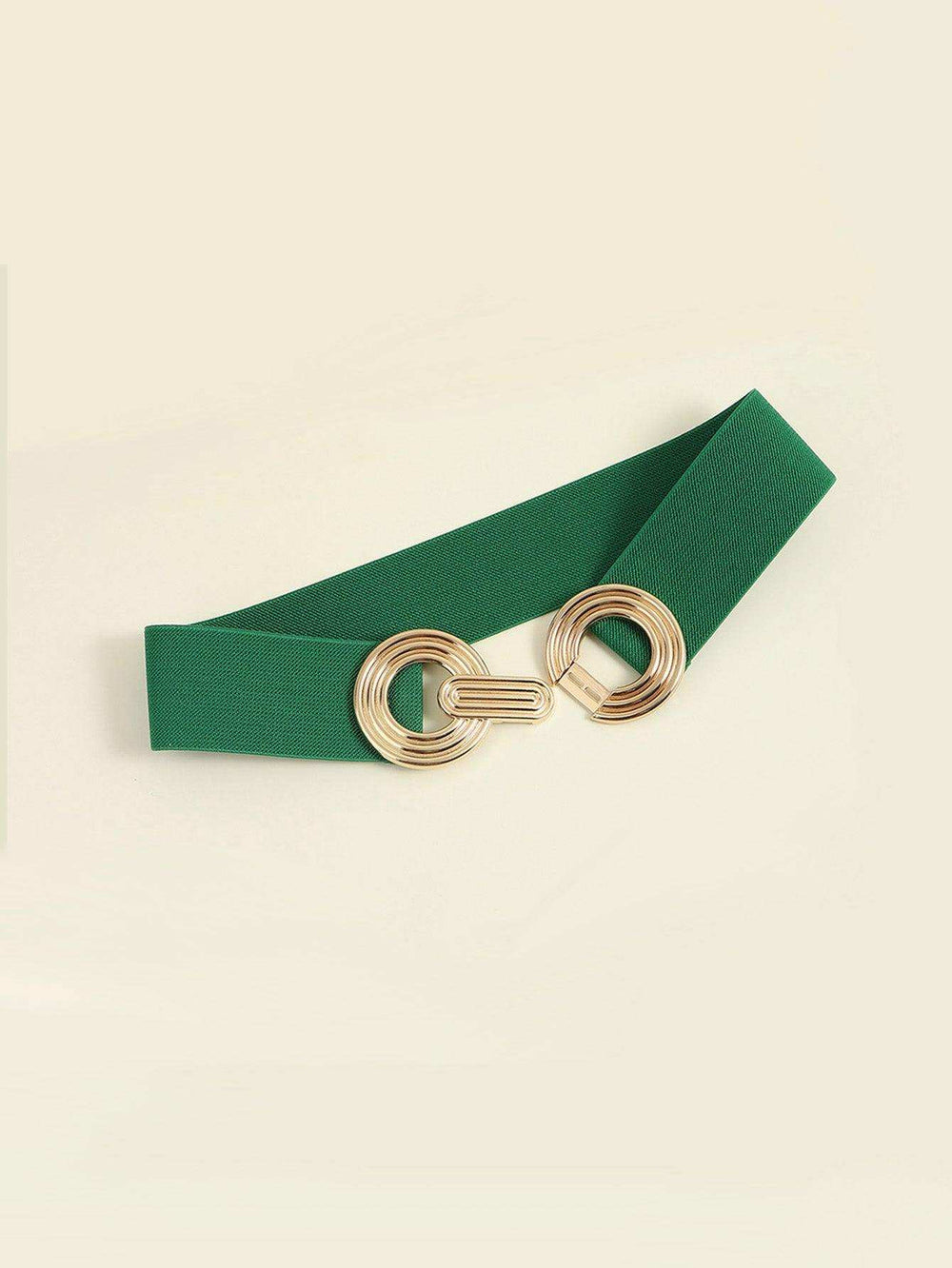 Geometric Buckle Elastic Wide Belt - Trendsi - Flyclothing LLC