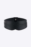 Elastic Wide PU Belt - Trendsi - Flyclothing LLC
