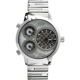 Curtis & Co Big Time World 50mm 3 Time Zone Gray Dial Watch - Curtis and Co Watches - Flyclothing LLC