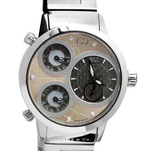 Curtis & Co Big Time World 57mm 4 Time Zone Rose Gold Watch - Curtis and Co Watches - Flyclothing LLC