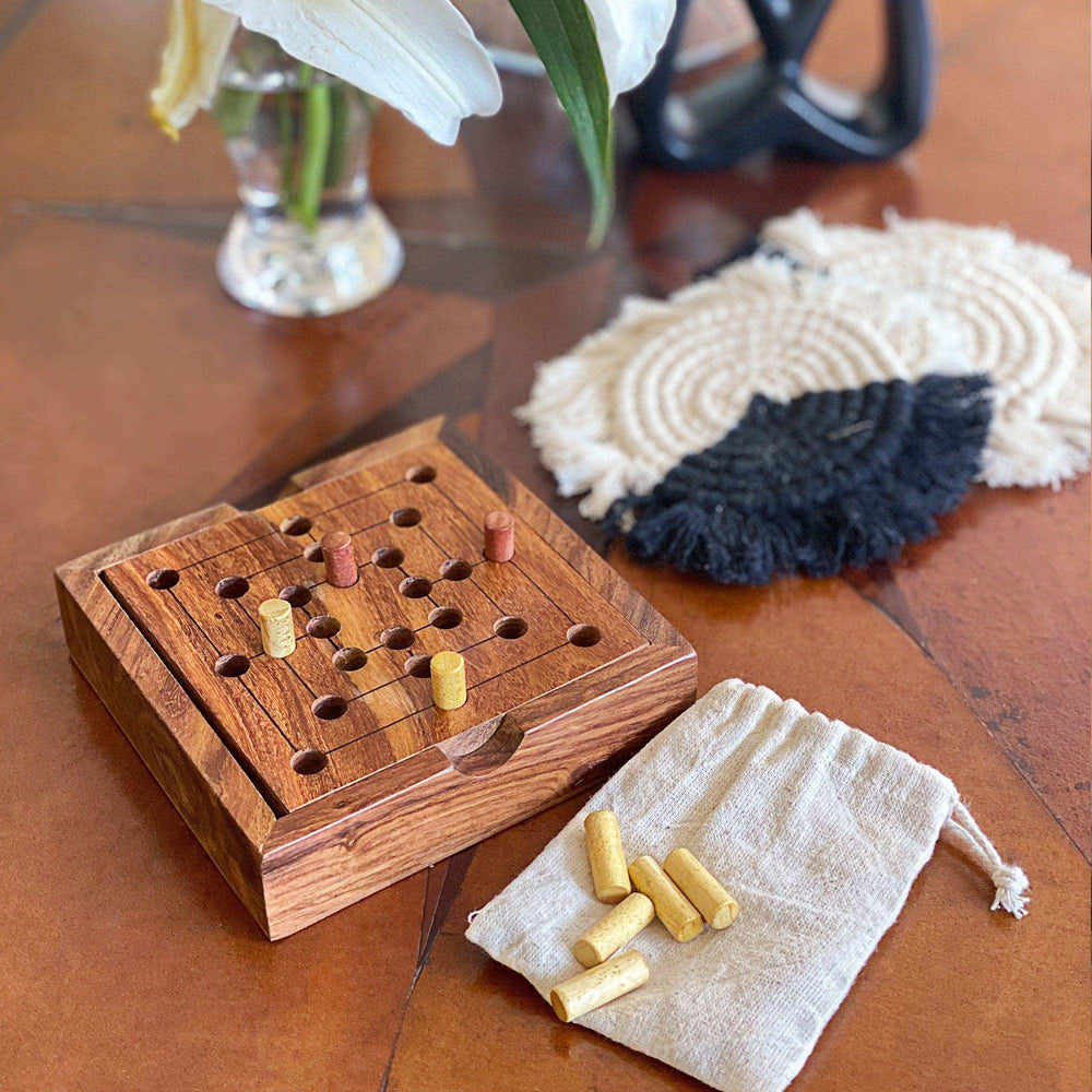 Handmade Nine Men Morris Game - Asha Handicrafts - Flyclothing LLC