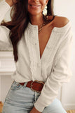 Round Neck Long Sleeve Cardigan - Trendsi - Flyclothing LLC