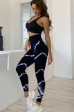 Slim Fit High Waist Long Active Pants - Trendsi - Flyclothing LLC