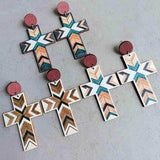 Cross Drop Earrings - Trendsi - Flyclothing LLC