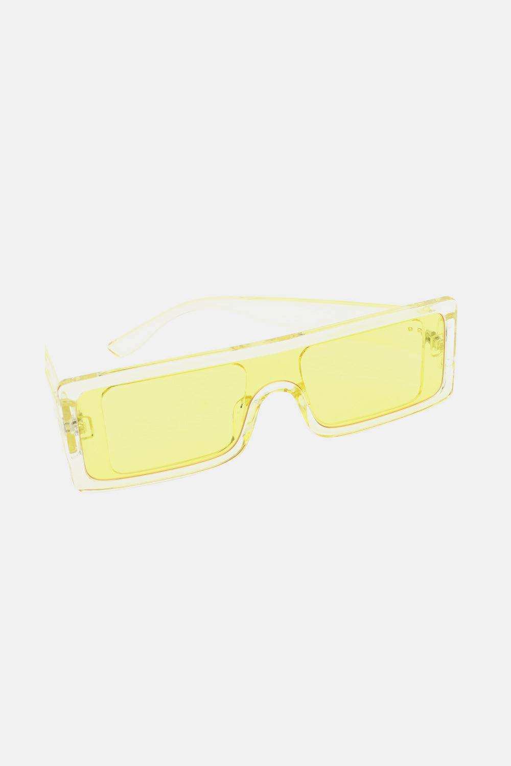 Polycarbonate Frame Rectangle Sunglasses - Trendsi - Flyclothing LLC