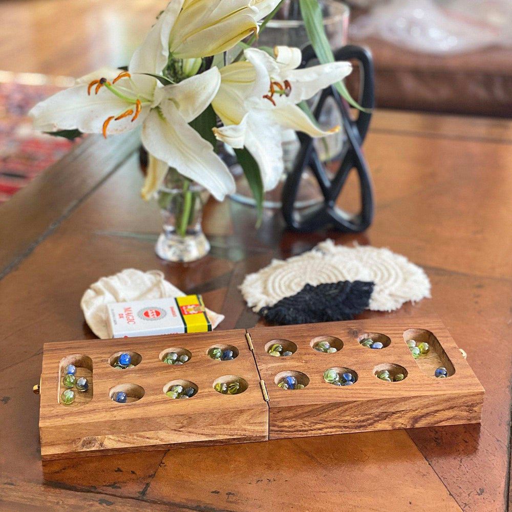 Handmade Mancala Cribbage Combo Game - Asha Handicrafts - Flyclothing LLC