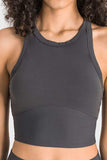 Racerback Cropped Sports Tank - Trendsi - Flyclothing LLC