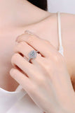 1 Carat Moissanite Heart 925 Sterling Silver Ring - Trendsi - Flyclothing LLC