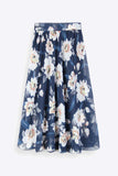 Full Size Floral Tie-Waist Skirt - Trendsi - Flyclothing LLC
