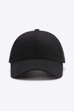 Plain Adjustable Cotton Baseball Cap - Trendsi - Flyclothing LLC