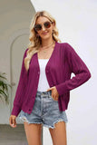 Openwork Button Front V-Neck Cardigan - Trendsi - Flyclothing LLC