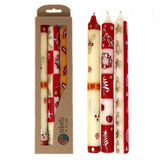 Tall Hand Painted Candles - Three in Box - Kimeta Design - Nobunto - Nobunto - Flyclothing LLC