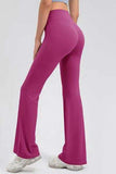 High Waist Straight Active Pants - Trendsi - Flyclothing LLC