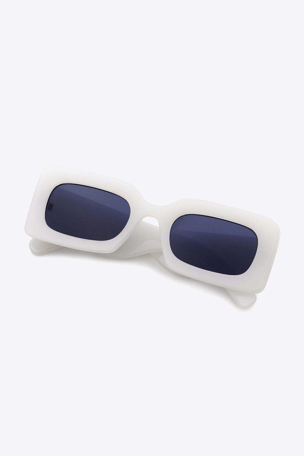 Polycarbonate Frame Rectangle Sunglasses - Trendsi - Flyclothing LLC