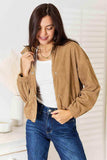 Double Take Long Sleeve Dropped Shoulder Jacket - Trendsi - Flyclothing LLC