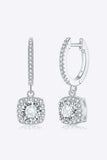 Moissanite Huggie Drop Earrings - Trendsi - Flyclothing LLC