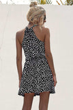 Printed Grecian Neck Mini Dress - Trendsi - Flyclothing LLC