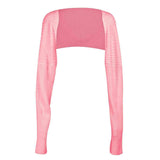 Long Sleeve Knit Bolero - Trendsi - Flyclothing LLC
