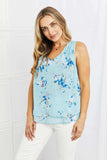 Sew In Love Off To Brunch Full Size Floral Tank Top - Trendsi - Flyclothing LLC