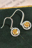 18K Platinum-Plated Moissanite Drop Earrings - Trendsi - Flyclothing LLC