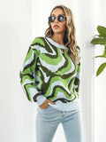 Round Neck Dropped Shoulder Sweater - Trendsi - Flyclothing LLC