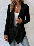 Open Front Long Sleeve Cardigan - Trendsi - Flyclothing LLC