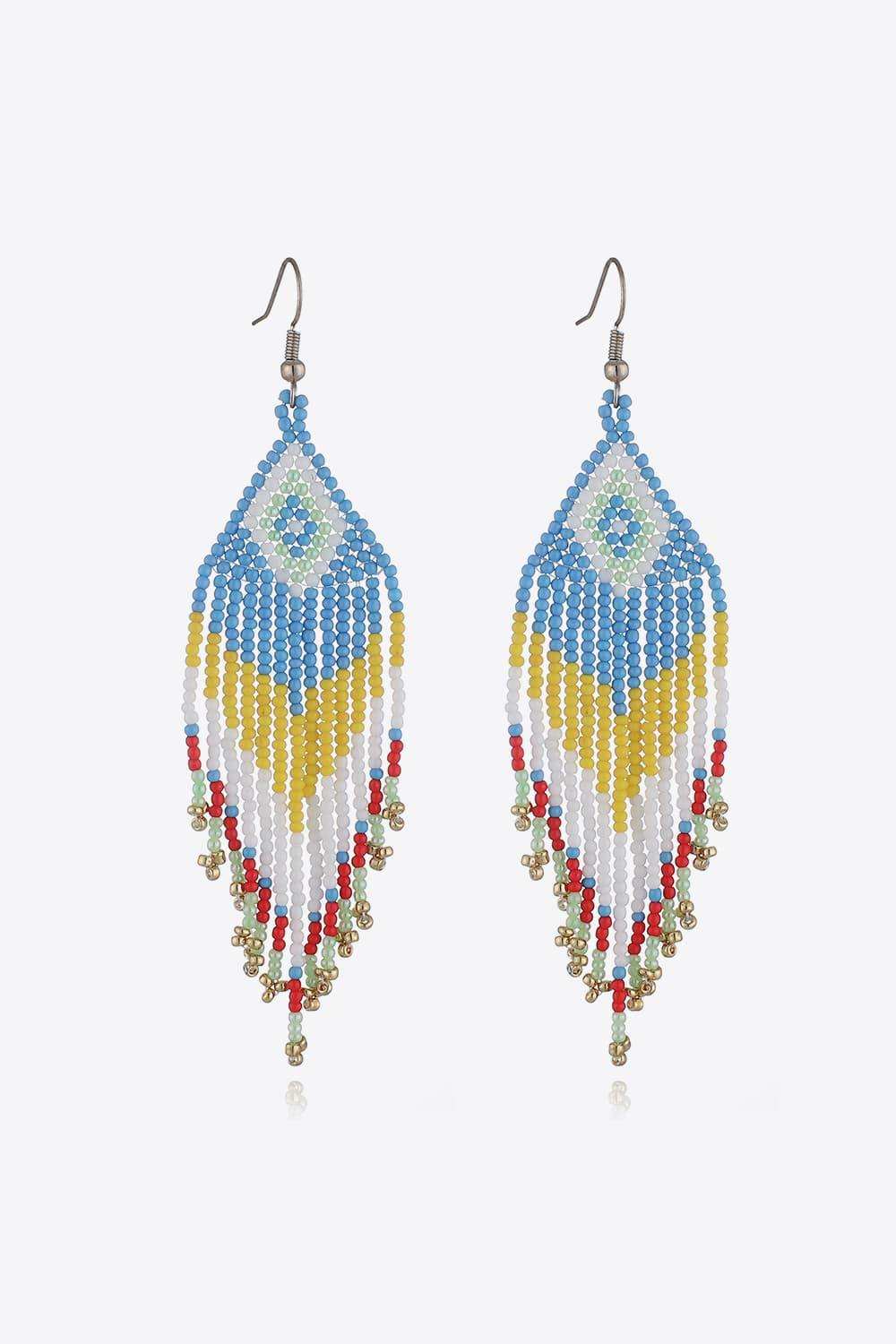 Beaded Dangle Earrings - Trendsi - Flyclothing LLC