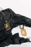 Stainless Steel 18K Gold-Plated Necklace - Trendsi - Flyclothing LLC
