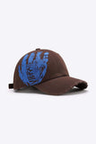 VIBRA Graphic Distressed Adjustable Baseball Cap - Trendsi - Flyclothing LLC