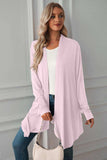 Open Front Long Sleeve Cardigan - Trendsi - Flyclothing LLC