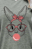 Easter Bunny Graphic Round Neck T-Shirt - Trendsi - Flyclothing LLC