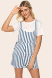 Striped Scoop Neck Romper - Trendsi - Flyclothing LLC